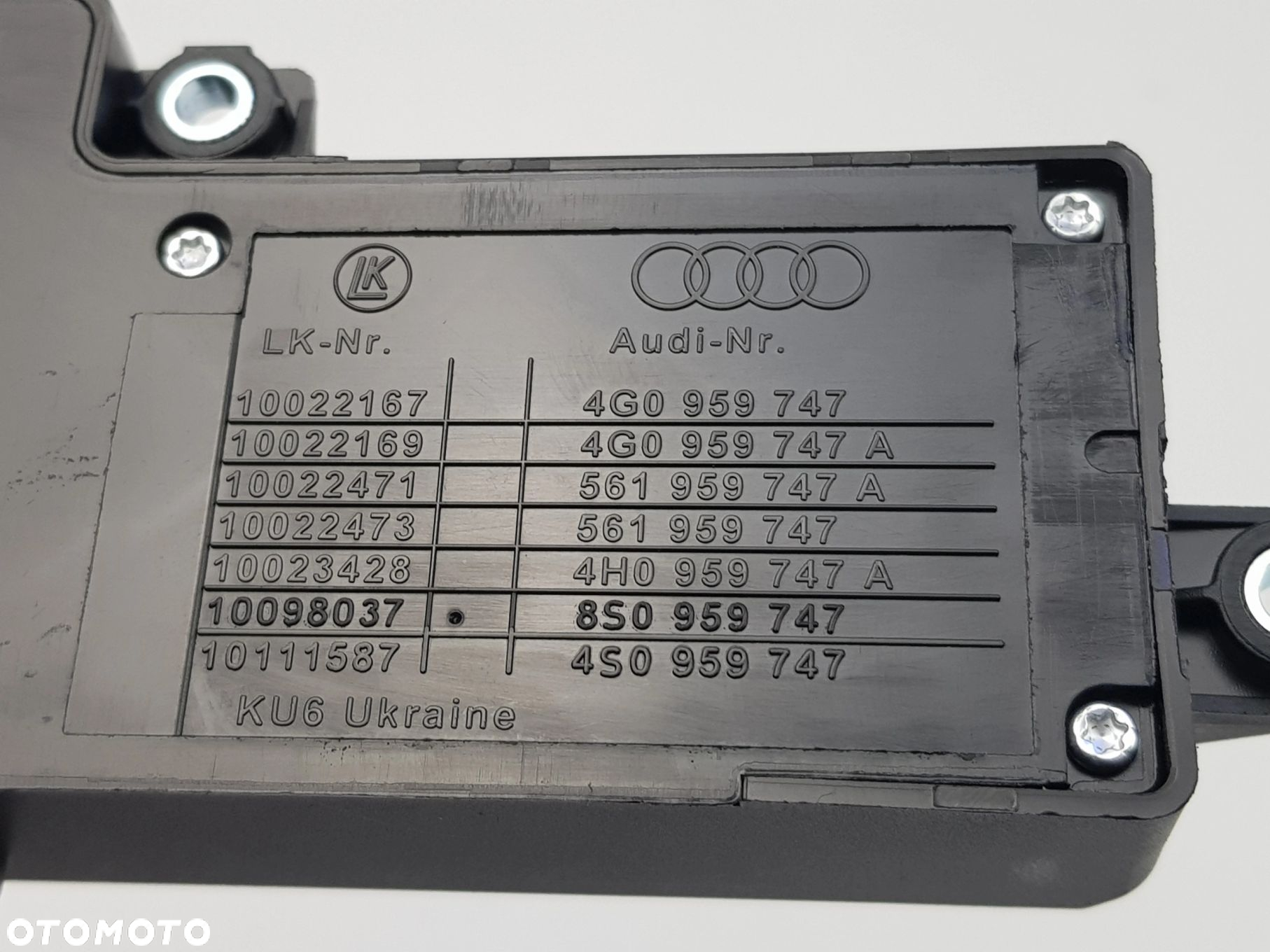 NOWY ORYGINALNY Panel Przełącznik fotela Volkswagen Audi Q7 II 4G0959747 - 8