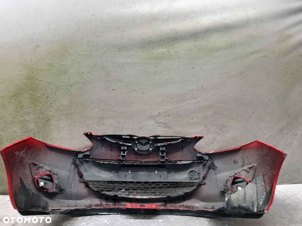 $ MAZDA 2 II LIFT 10-14 ZDERZAK PRZÓD PRZEDNI CZERWONY