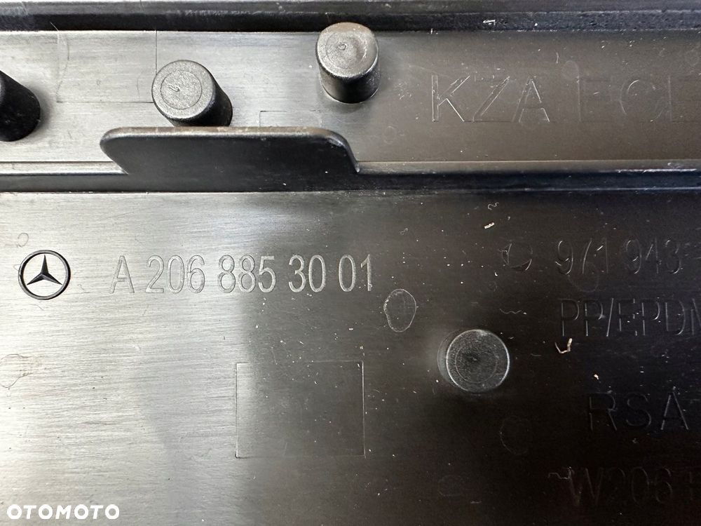 MERCEDES C-KLASA 206 PODKŁADKA MOCOWANIE REJESTRACYJNEJ TABLICY A2068853001 - 3