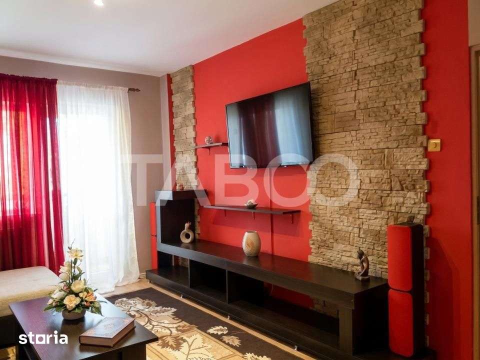 Apartament decomandat 3 camere 2 bai etaj 3 balcon zona buna Cisnadie — fotografia 3