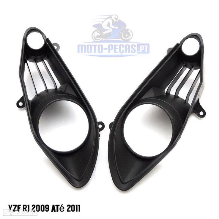 Carenagen do farol R1 ano 2009 ate 2011 plastico das ópticas   yamaha yzf R1 grelha frontal otica - 1