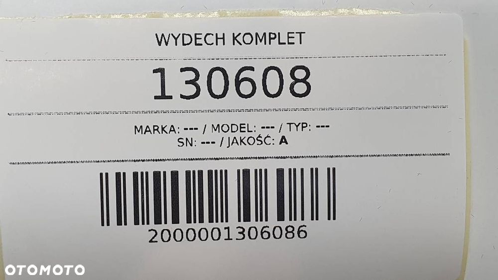 TŁUMIK UKŁAD WYDECHOWY MINI COOPER S F55 F56 8603676 8603281 - 9