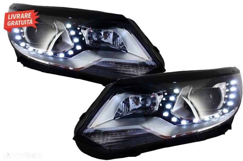 Faruri LED VW Tiguan MK I Facelift (2012-2015) OEM Xenon Design- livrare gratuita - 2