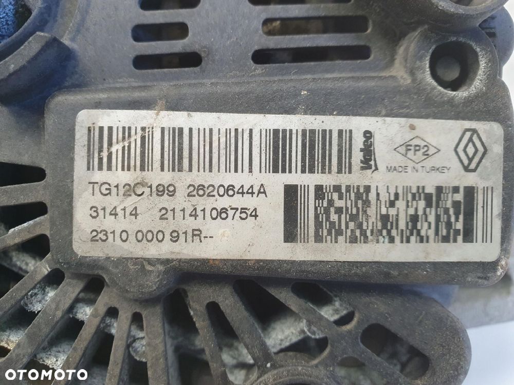 ALTERNATOR Dacia Duster I 1.2 TCe _ 231000091R valeo Alternator Oryginał - 11