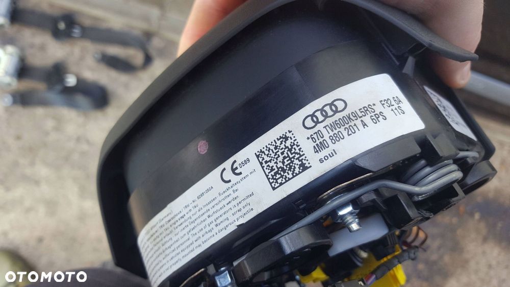 AUDI Q7 4M 2015r DESKA ROZDZIELCZA KONSOLA PODUSZKI AIRBAG PASY HEADUP ORGI - 9