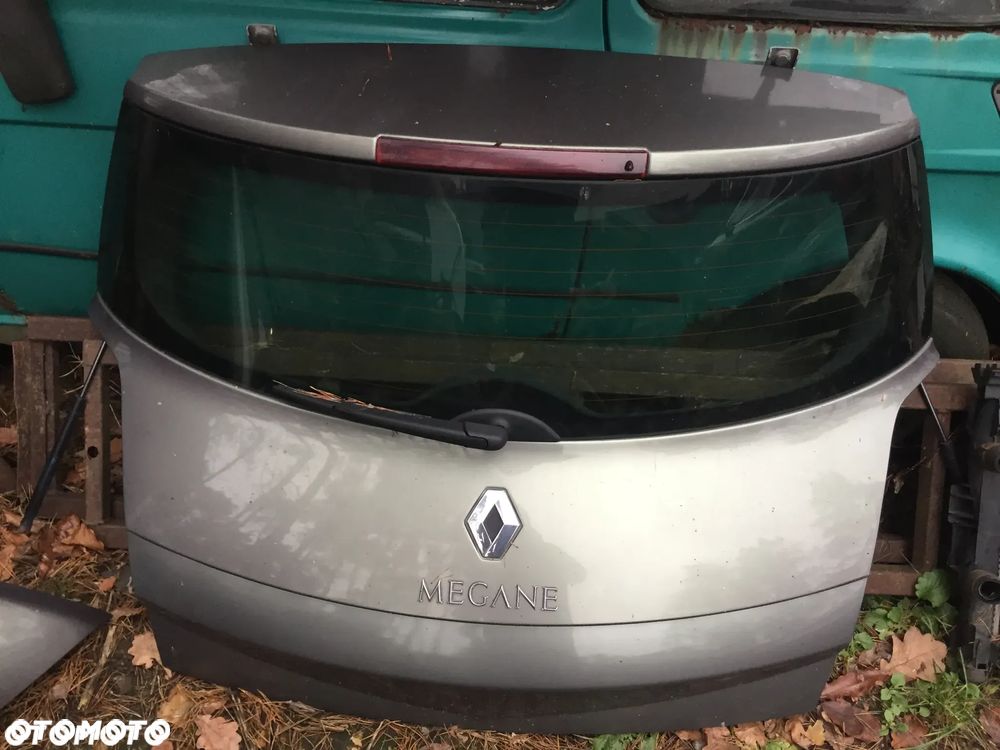Megane 2 Pas przedni wzmocnienie czołowe belka pod zderzak Belka pod chłodnice ZDERZAK BŁOTNIKI Przód Tył , Klapa tylna bagażnika - Renault Megane II - Zielone - 9