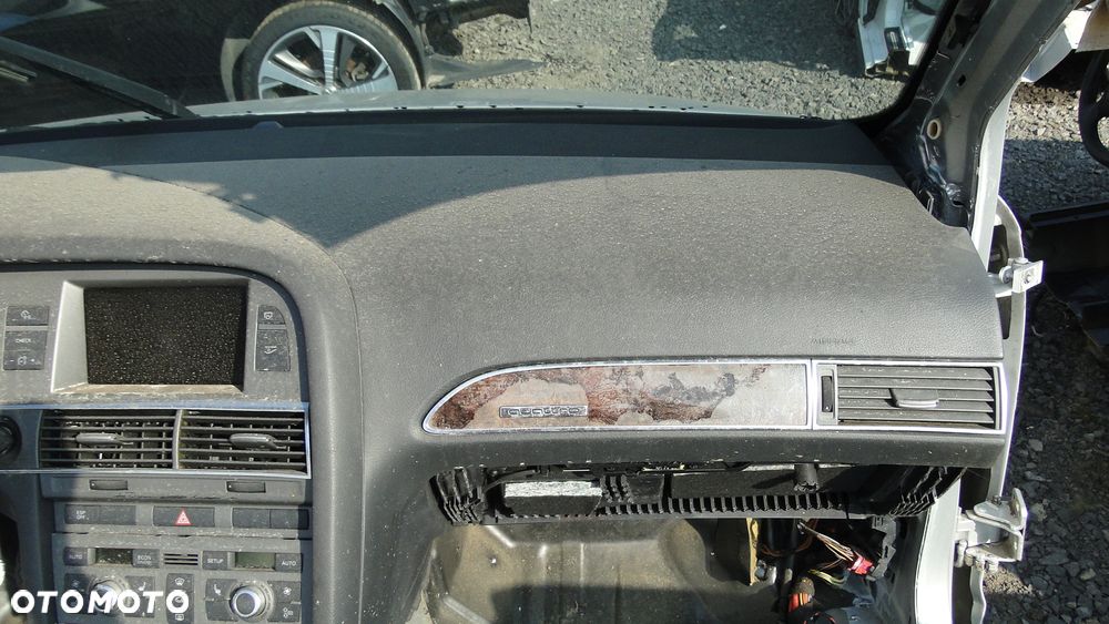 AUDI A6 C6 DESKA KONSOLA PODUSZKI PASY KOMPLET CZARNA EUROPA - 3