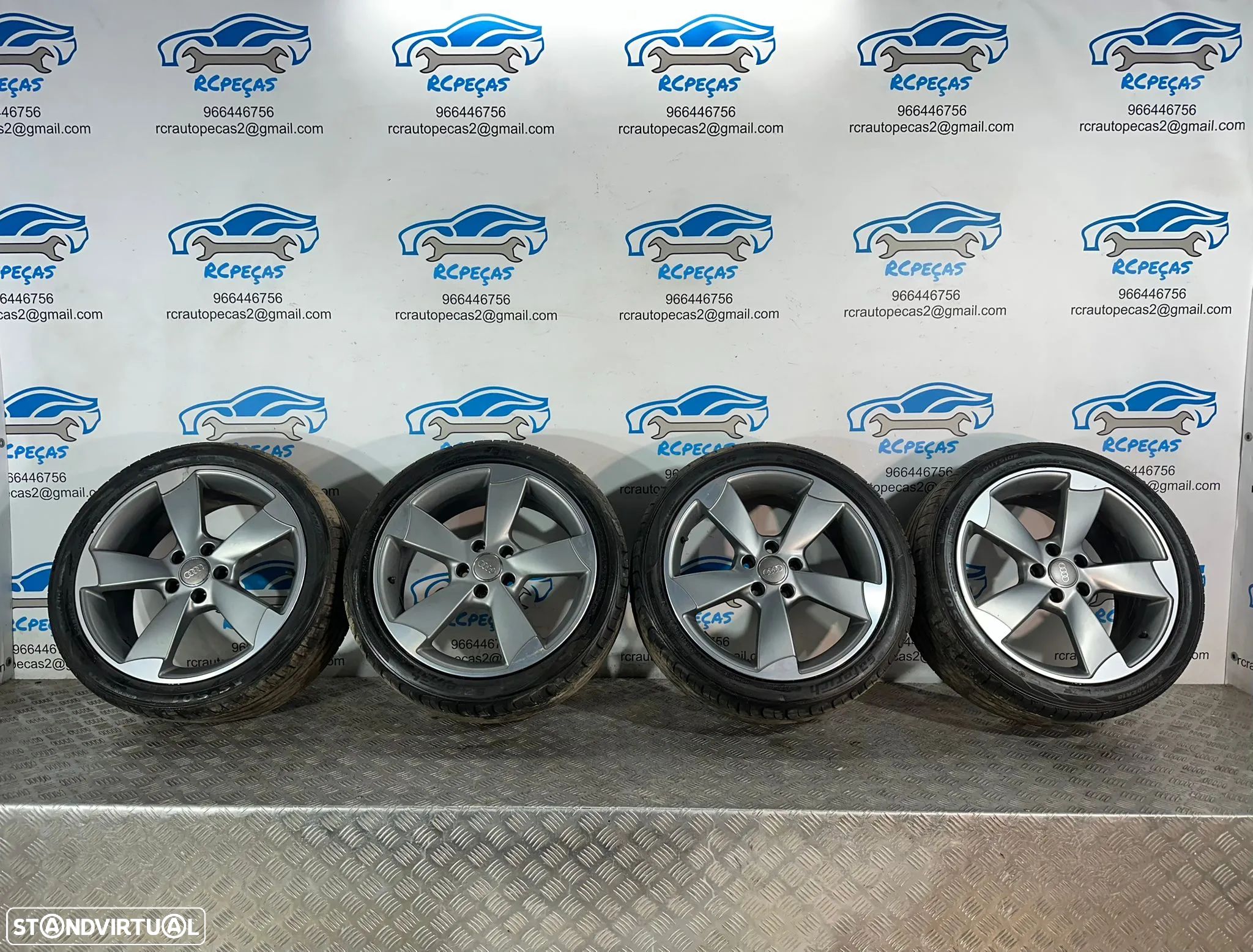 .Conjunto Jantes 18 Rotor Audi S-Line A3 8P 5x112 8J ET42 - 1
