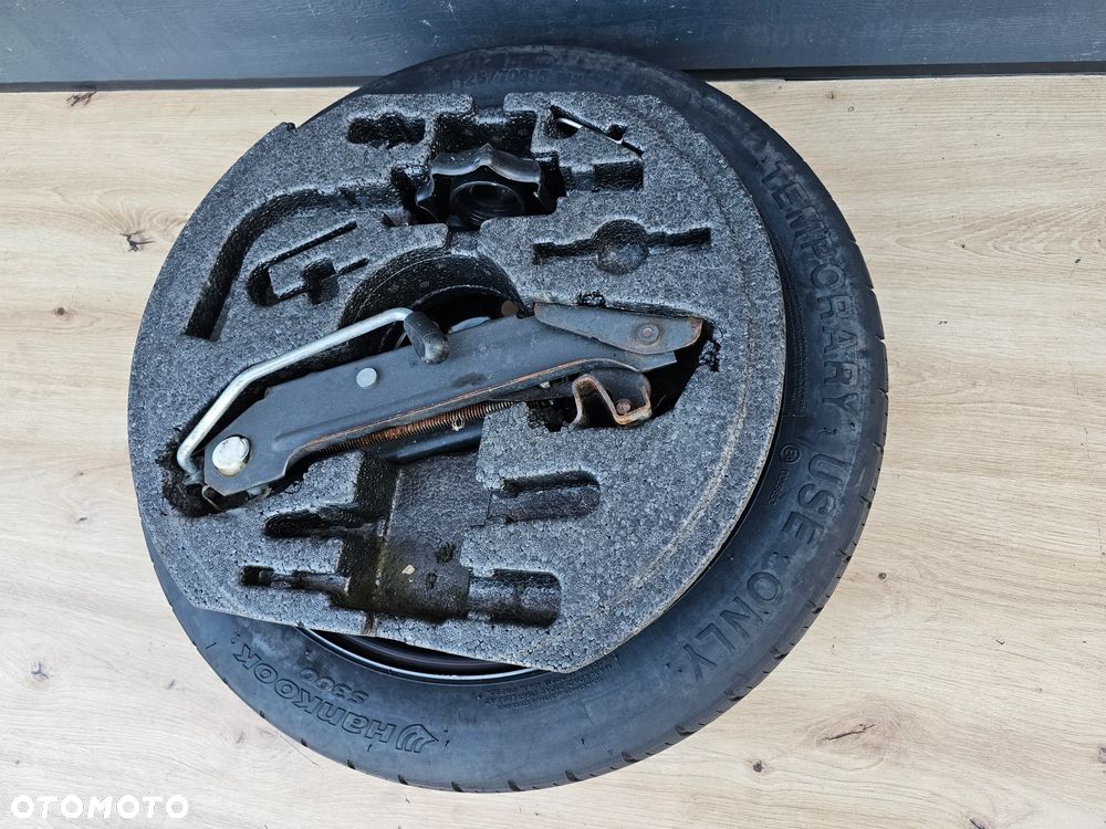 KOŁO DOJAZDOWE ZAPAS ZESTAW LEWAREK VOLKSWAGEN GOLF PASSAT JETTA CADDY SHARAN 16 CALI 5x112 ET25,5 - 6