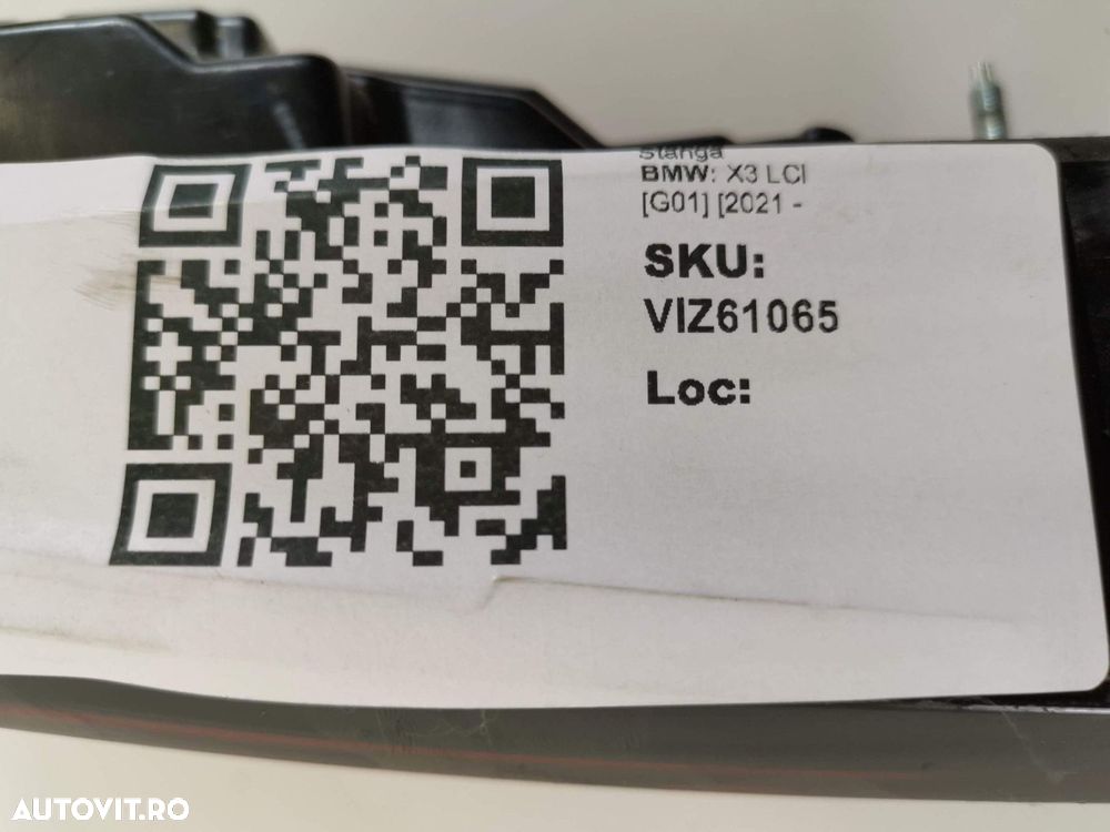 Stop Spate Stanga BMW X3 LCI G01 2021 2022 2023 2024 2025 2022 2023 20 - 8
