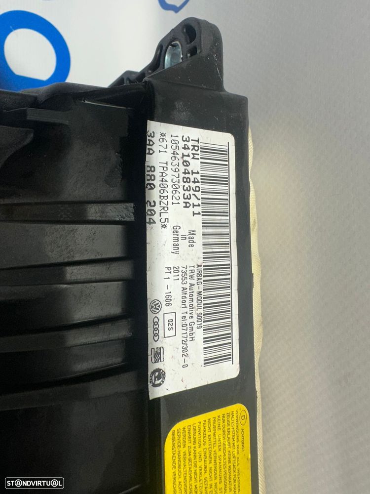 .Airbag Tablier Pendura Original VW Volkswagen Seat 3AA880204 2005 - 2018 - 8
