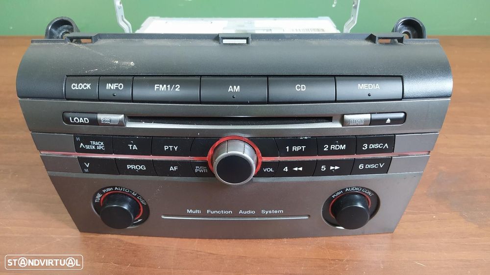 SISTEMA DE ÁUDIO RÁDIO CD MAZDA 3 BERLINA BK - 1