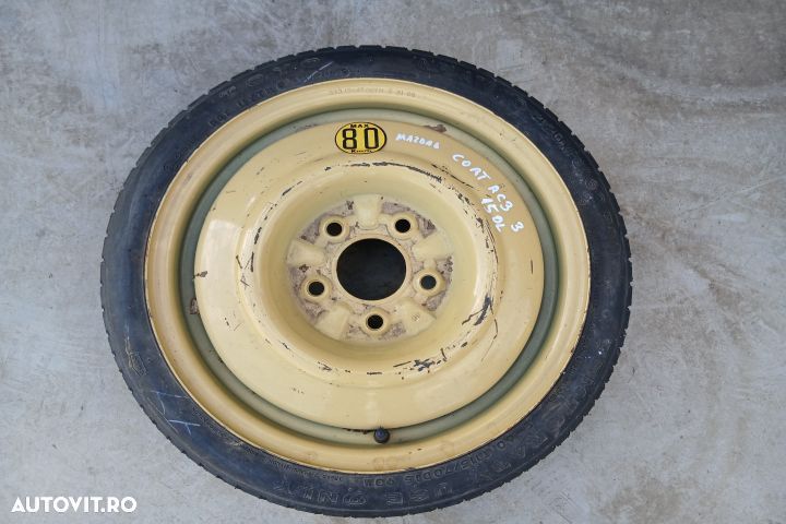 Roata de rezerva slim R15 37J15X4T 115/70 R15 37J15X4T 115/70 R15 Maz - 1