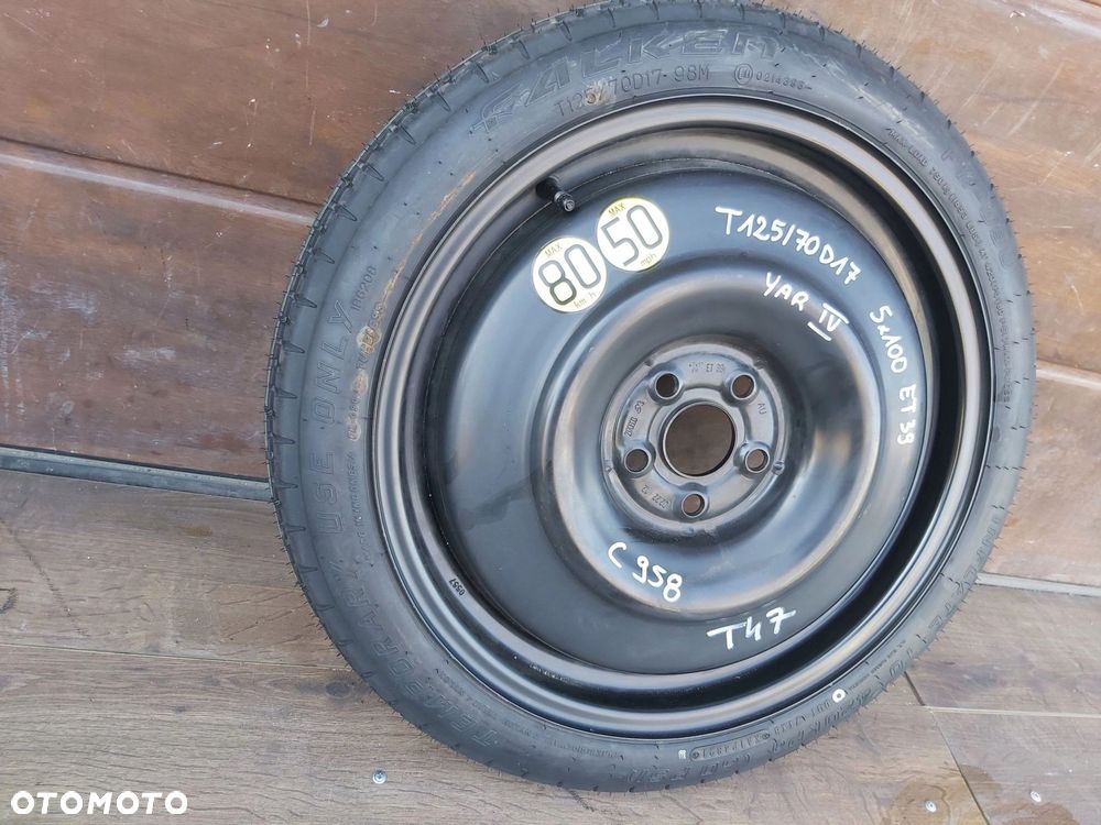 Toyota Yaris IV 1,5 hybryda dojazdówka koło dojazdowe 125/70 D16 - 1