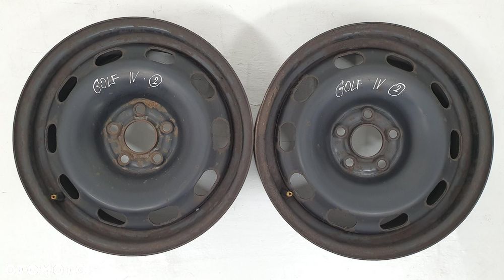FELGA STALOWA 15 6J ET38 5x100 VW GOLF IV 1J0601027H 1SZT - 2