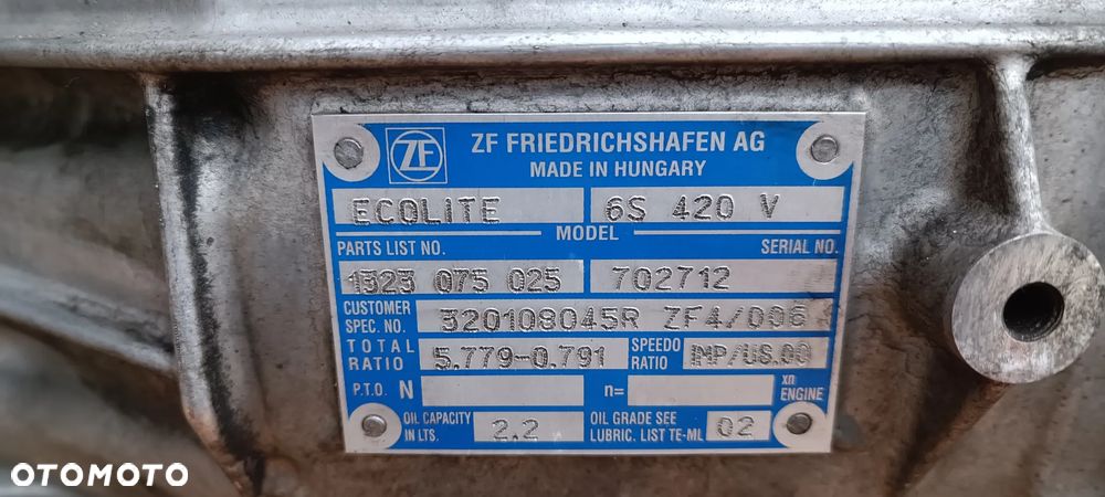 Skrzynia Master 2,3 DCi ZF4 Nr 6S420V tylko 63000km - 5