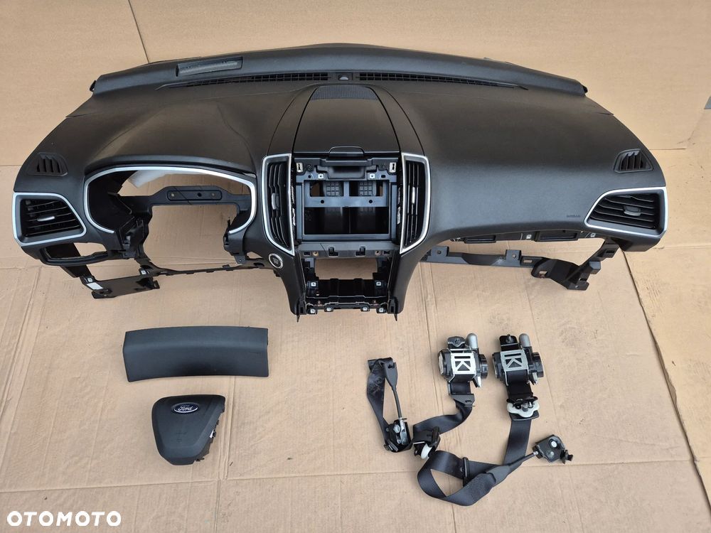 FORD EDGE MK2 KONSOLA PODUSZKI AIRBAG KOLANOWA PASY KOMPLET IDEALNE ORYGINALNE - 1