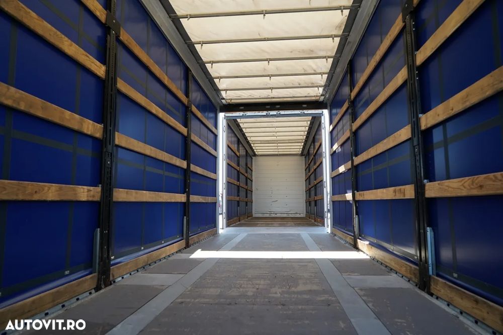 Scania S 450 / COMBINAȚIE TANDEM / CORTINĂ / 120 M3 / DRIVE-THROUGH / ACOPERIȘ RIDICABIL / PUNȚĂ RIDICABILĂ / - 13