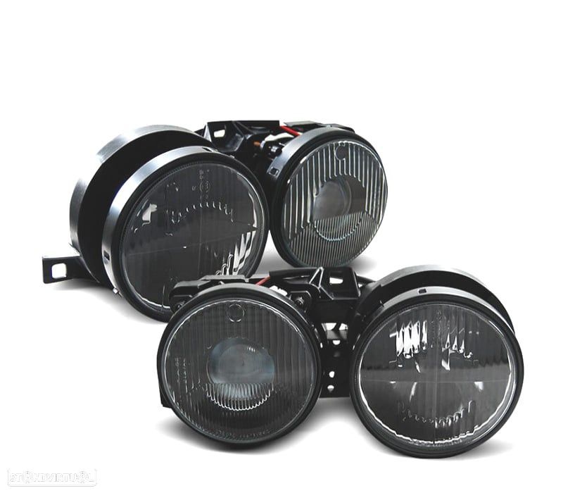 FARÓIS BMW E30 82-94 FUNDO PRETO - 5