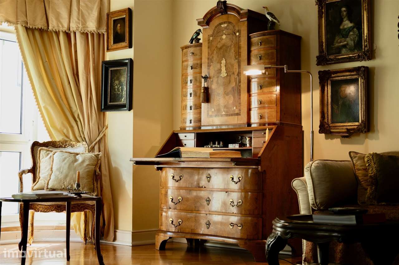 Apartamento T4 em condomínio privado histórico no Estoril, Cascais | R - Grande imagem: 3/27