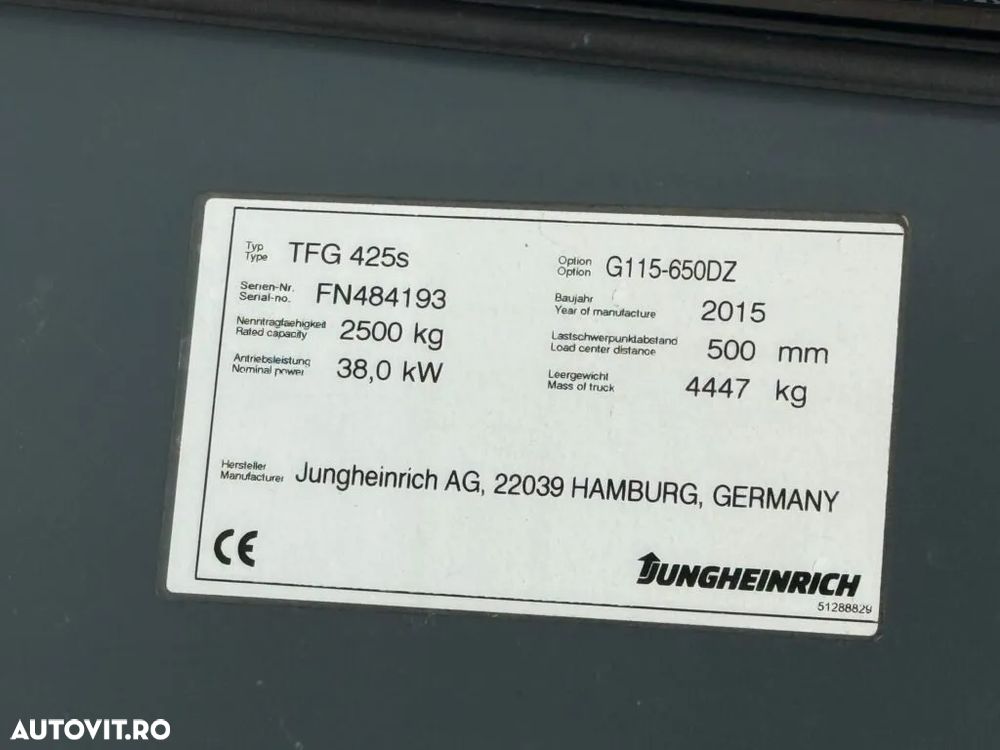 Jungheinrich TFG 425S, CATARG - 5