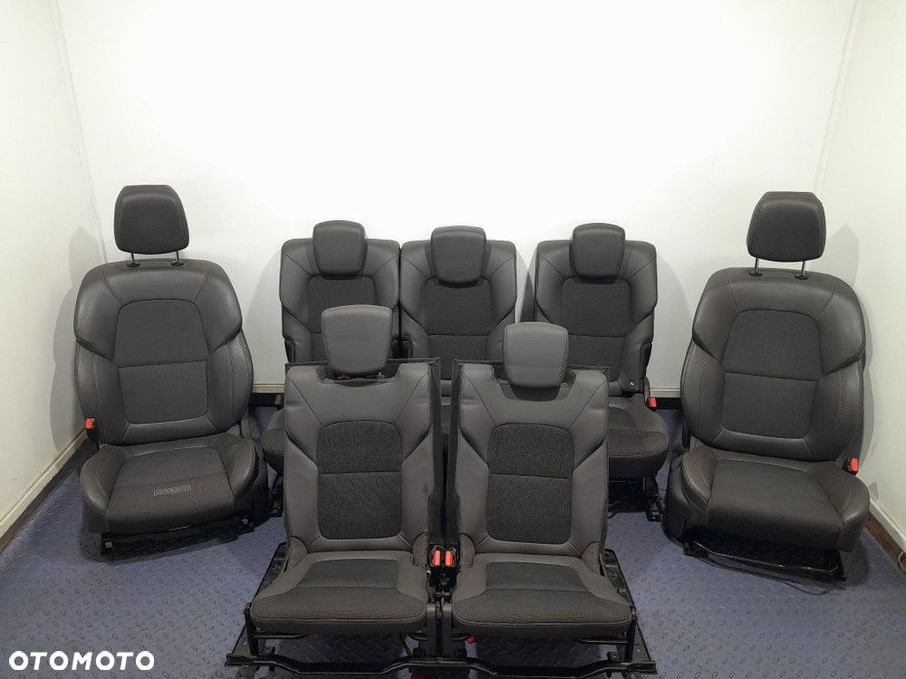 RENAULT ESPACE V 15- FOTELE KOMPLET PÓŁSKÓRA EUROPA 7 MIEJSC - 1