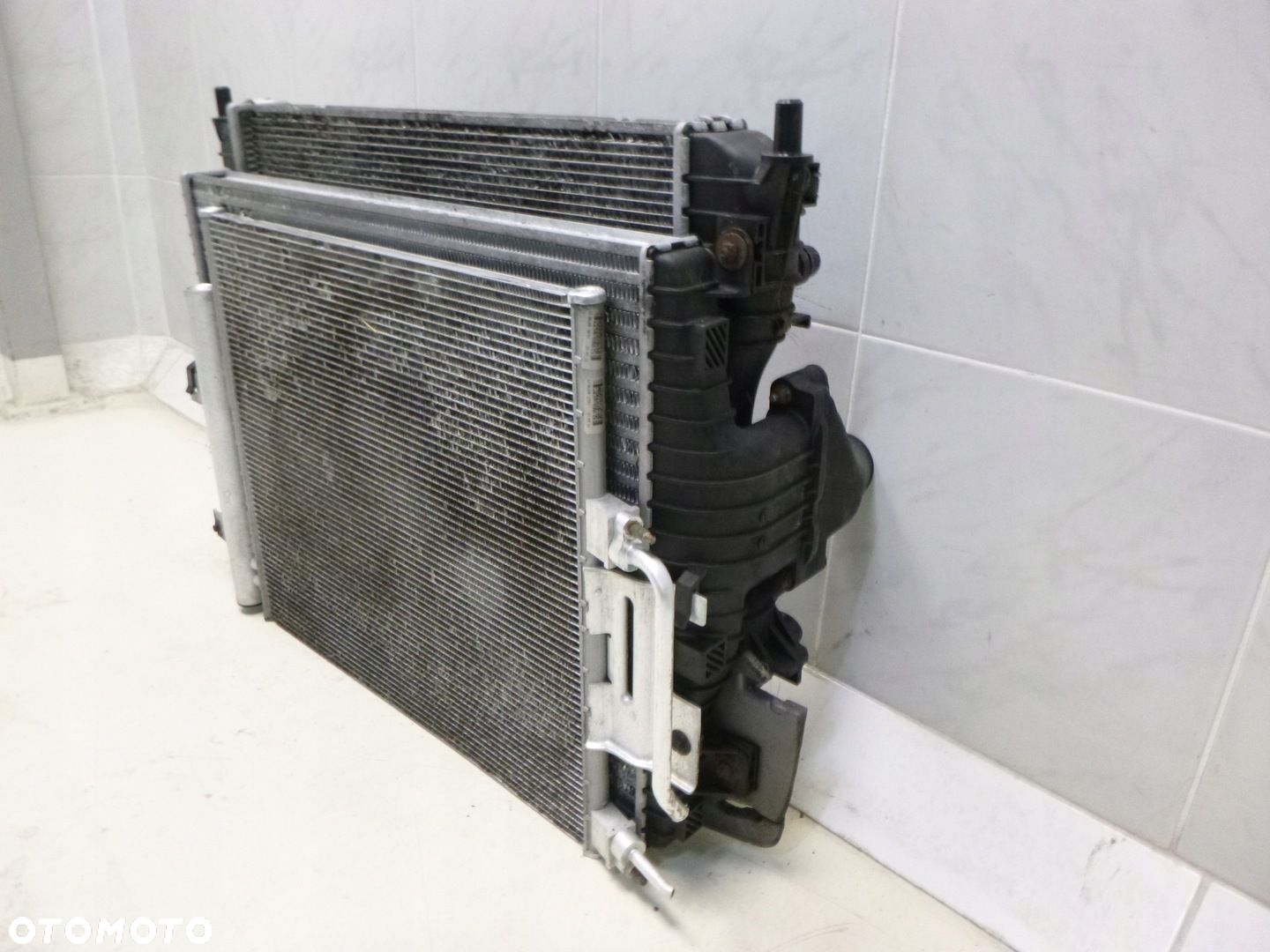 JAGUAR XJ 3.0 D 306D ZESTAW CHŁODNIC CHŁODNICA CHŁODNICE WODY KLIMA KLIMATYZACJA INTERCOOLER - 4