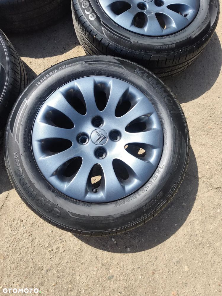 4x108 Felgi Aluminiowe Alufelgi Oryginalne 15 Koła Letnie lato CITROEN BERLINGO C3 III 3 C3 Picasso Pluriel C5 C6 Elysee Xsara Picasso Xantia PEUGEOT 016 207 208 301 306 406 PARTNER 6,5mm Legnica ALU-RAD 185/65 - 23