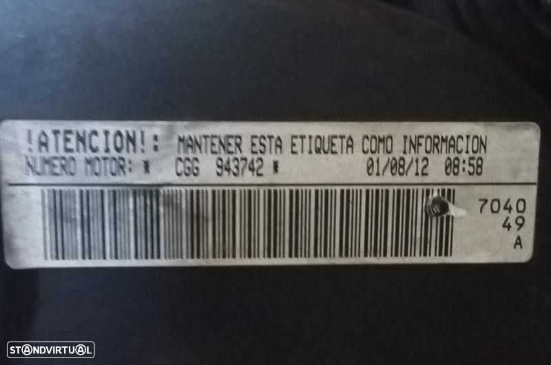Motor CGG / CGGB VAG 1.4 VAG - Audi - Seat - Skoda - Volkswagen - 2