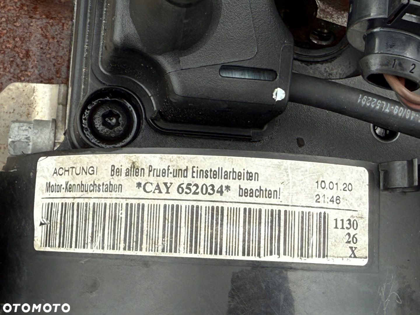 SILNIK KOMPLETNY 1.6 TDI CAY AUDI VW SEAT SKODA 158 tyś km 60DNI GWAR - 9