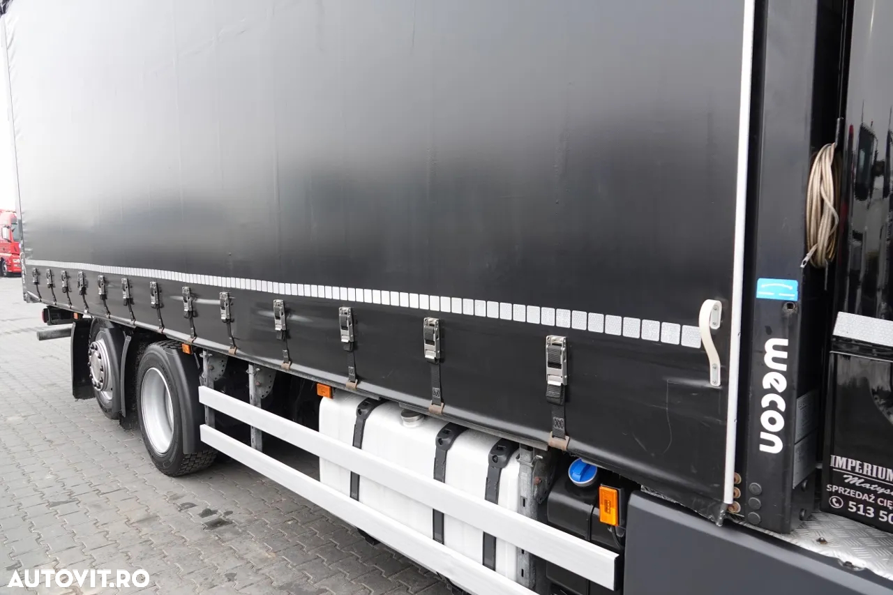 Scania R 410 / 6x2 / PERDEA - 7,8 m / SOLO / ACOPERȘ RIALAT / CONTRACTUL DE SERVICE - 13