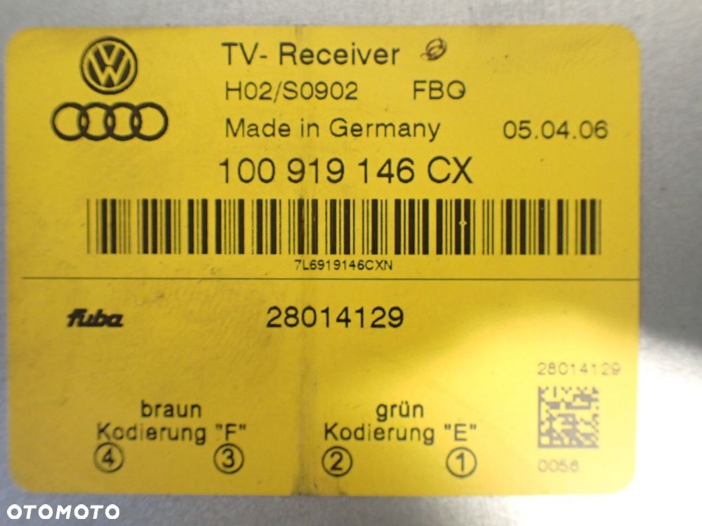 MODUŁ TUNER TELEWIZJI VOLKSWAGEN TOUAREG 5.0 - 5