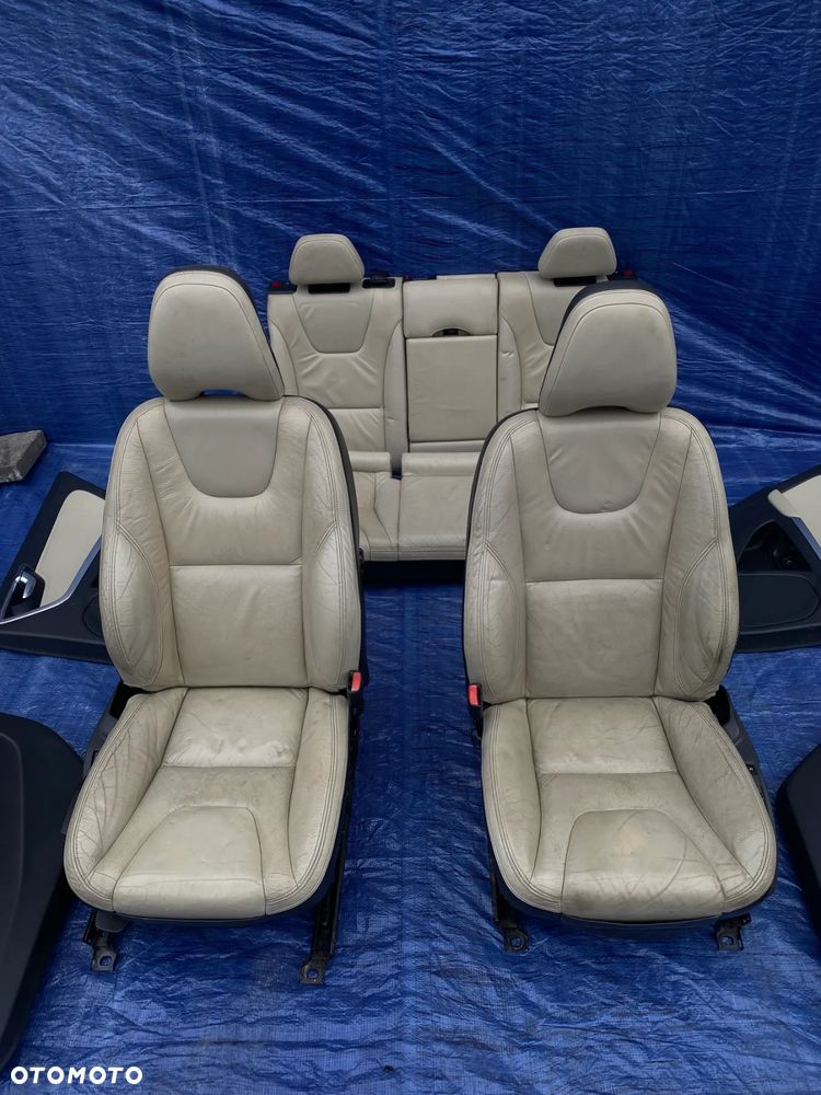 FOTEL FOTELE KANAPA BOCZKI SKÓRA SKÓRZANE WNĘTRZE KOMPLET VOLVO V60 I 11-18r. KOMBI  EUROPA - 2