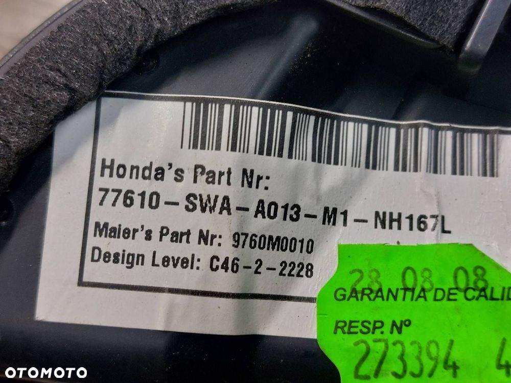 KRATKA NAWIEWU ŚRODKOWA HONDA CR-V III 77610-SWA-A013-M1 77610-SWA-A0 - 5