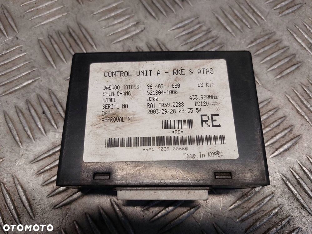 ZESTAW STARTOWY NUBIRA II J200 1.6 16V 96394699 - 6