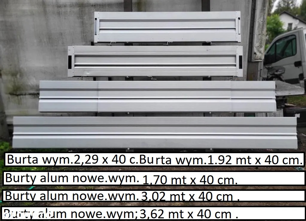 Burty Aluminium  kiper wywrot skrzynia kontener - 9