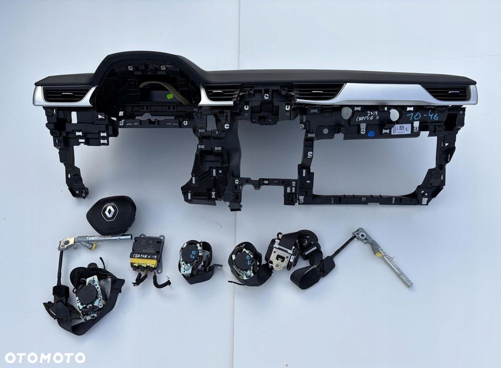 DESKA KONSOLA PODUSZKI AIR-BAG PASY SENSOR RENAULT CAPTUR II 2019-2024 - 2
