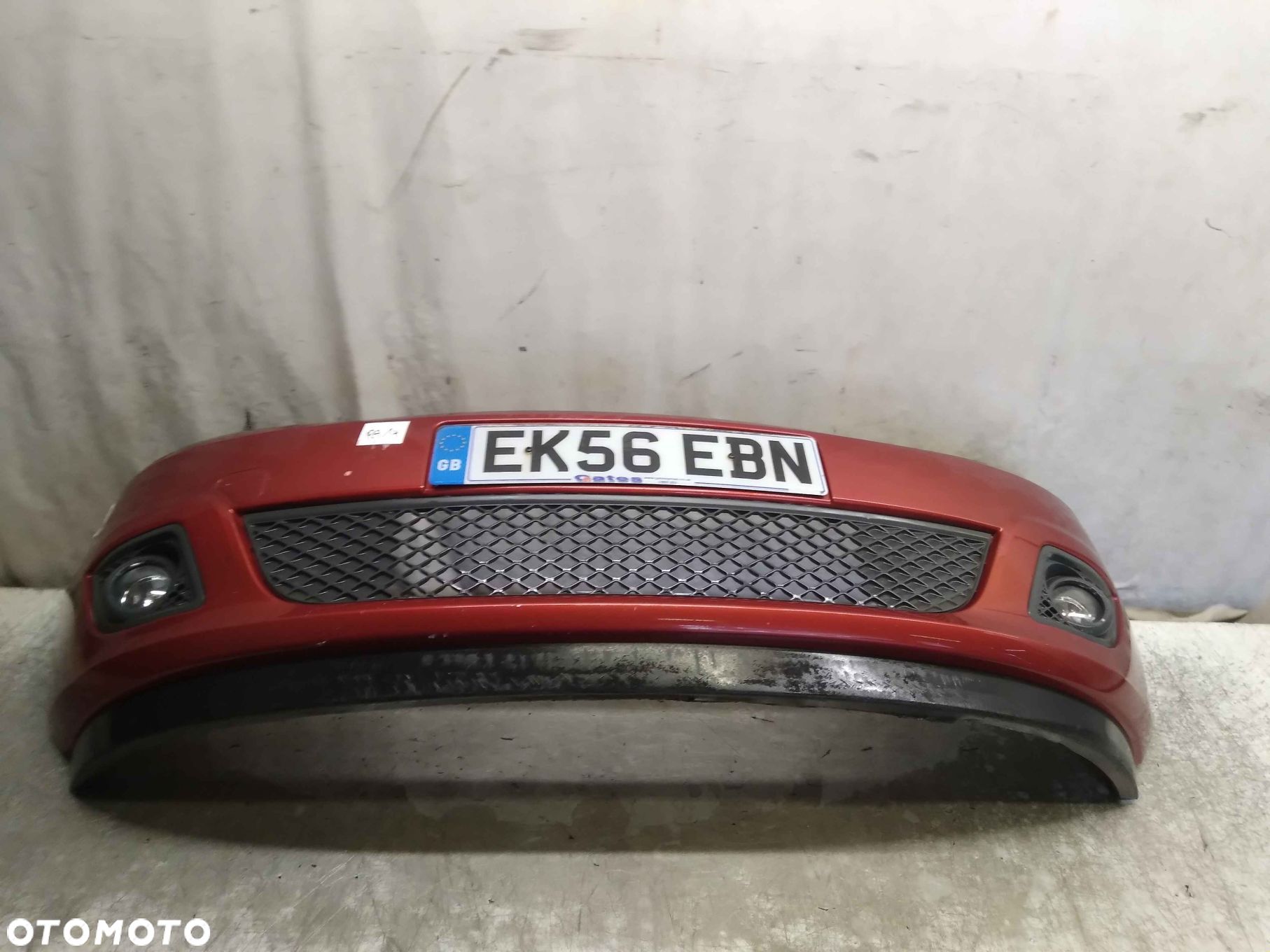 @ ZDERZAK PRZÓD PRZEDNI FORD FIESTA MK6 VI LIFT FL T5 RUDY POMARAŃCZOWY HALOGENY - 1