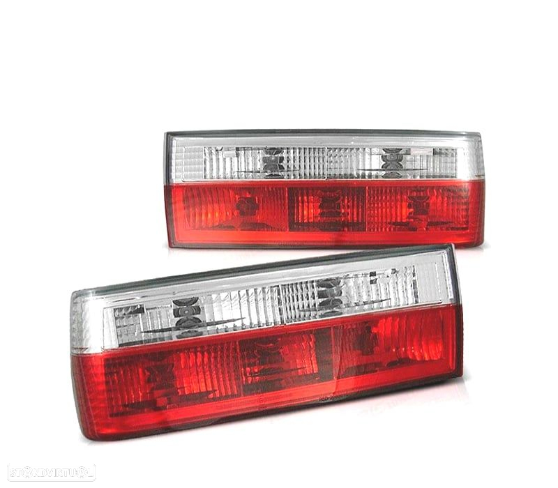 FAROLINS TRASEIROS E30 82-87 E30 CABRIO 82-90 VERMELHO BRANCO - 5