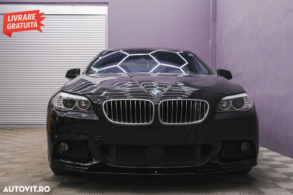 Prelungire Bara Fata BMW Seria 5 F10 F11 (2011-2017) M-Performance Design Negru Lu- livrare gratuita - 17