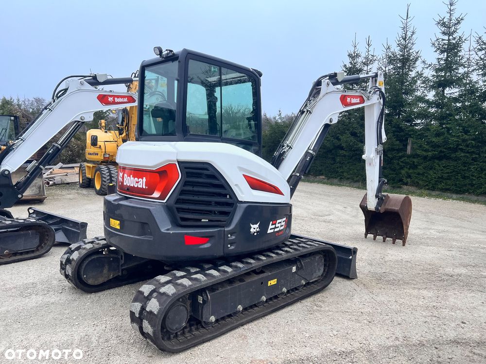 Caterpillar Minikoparka BOBCAT E55Z 23r E60 5 6 tony dodatk linie hydr e35 e 34 e35z cat 304 303,5 serwisowana 1 wł koparka gąsienicowa Cat 303.5 304 305 305.5 306  Kubota 3,5tony - 5