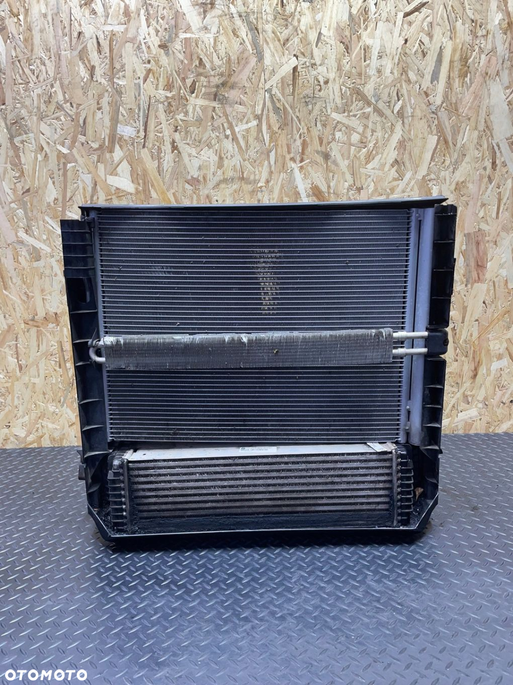 KOMPLET CHŁODNIC CHLODNICE WENTYLATOR BMW E70 M57 3.0 AUTOMAT - 10