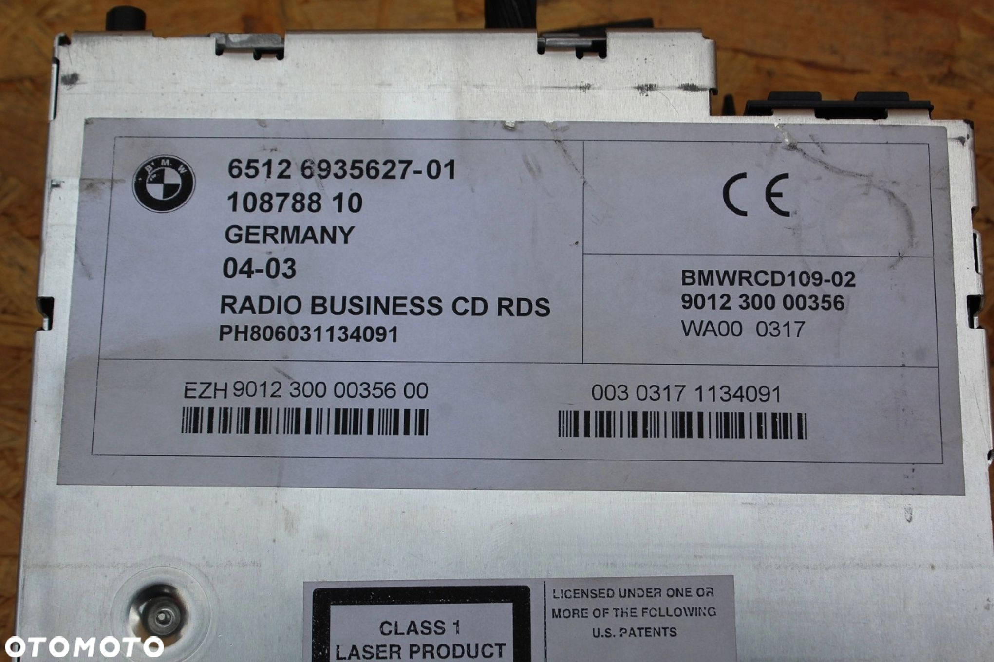 Radio BMW e46 BUSINESS CD RDS oryginalne 6935627 - 4