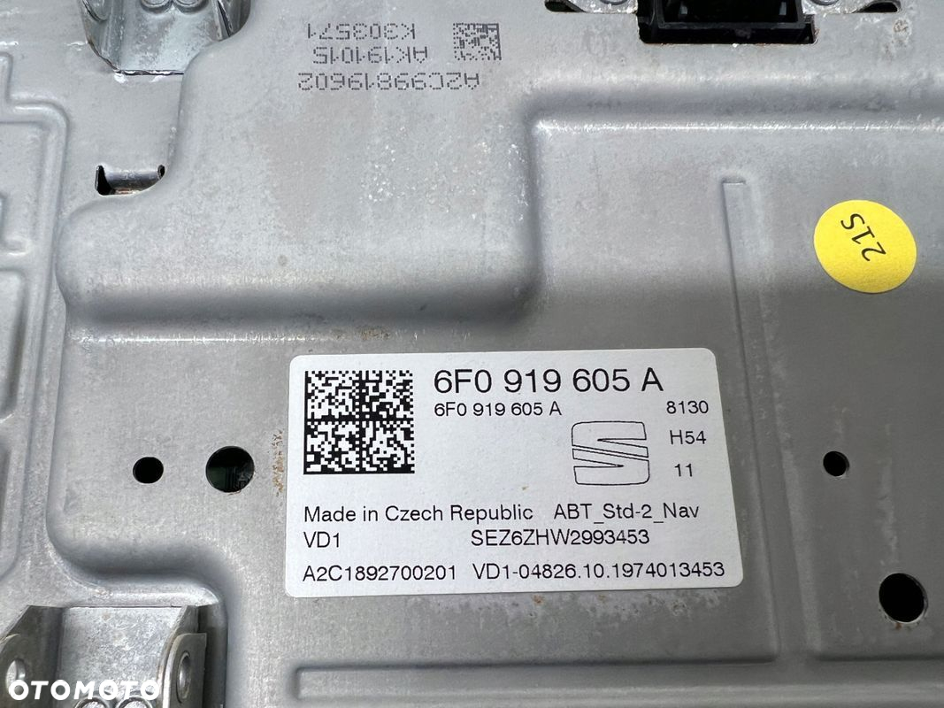 Seat Arona radio nawigacja wyświetlacz 6F0919605A - 4