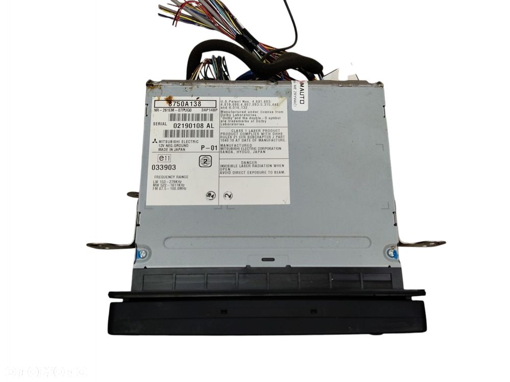 RADIO NAWIGACJA NAVI GPS EKRAN PEUGEOT 4007 8750A138 261EM-07PUG0 - 3