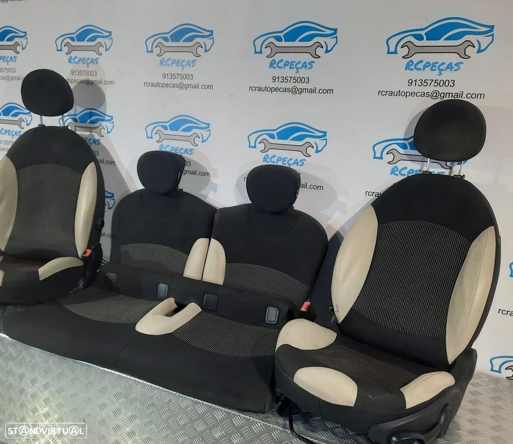BANCOS FRENTE FRONTAL TRASEIRO TRÁS MINI ONE COOPER D S R56 TECIDO PELE AIRBAG ORIGINAL - 2