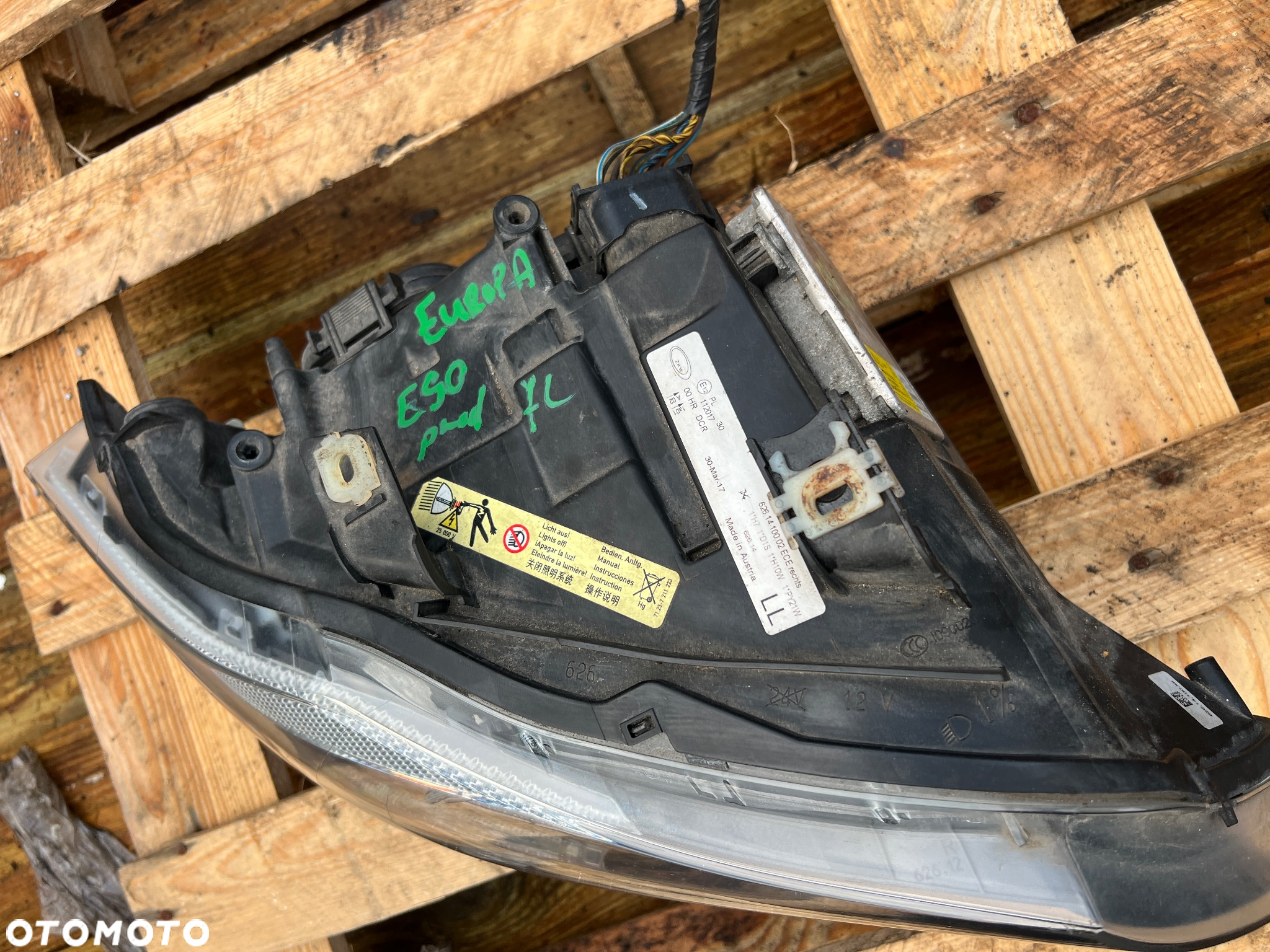 Lampy przód przednie e90 e91 xenon przedlift nie skrętne Piękne !KOMPLETNE - 3