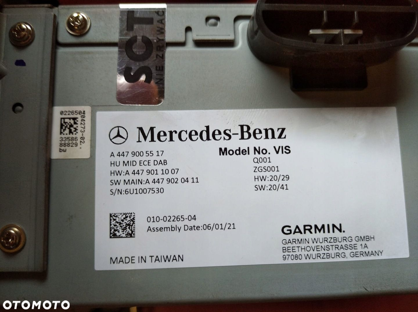 MERCEDES VITO 3 III W447 LIFT 447 RADIO NAWIGACJA A4479005517 - 6