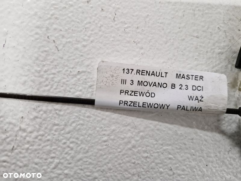 RENAULT MASTER III MOVANO II B 2.3 DCI PRZEWÓD WĄŻ PRZELEWOWY PALIWA 166716979R - 5