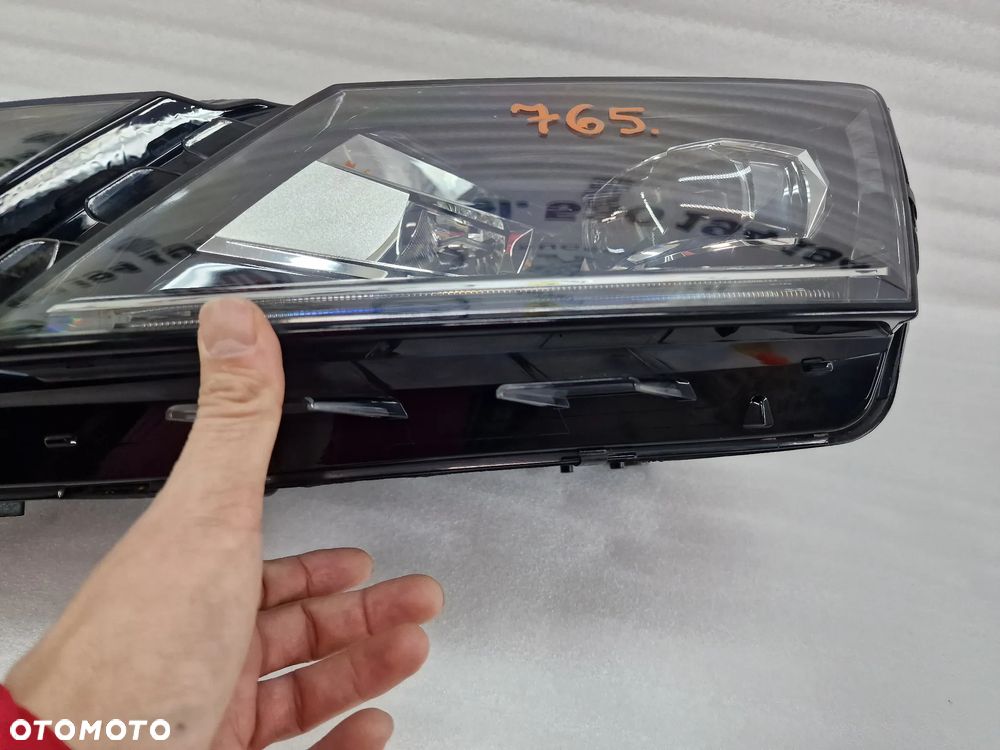 SKODA OCTAVIA III 3 LIFT 5E0 16- LEWA LAMPA PRZEDNIA PRZÓD , FULL LED FULLLED , KOMPLETNA POSIADA PRZETWORNICE , ŁADNA , NR 5E1941015D , NR AUKCJI LA765 - 14